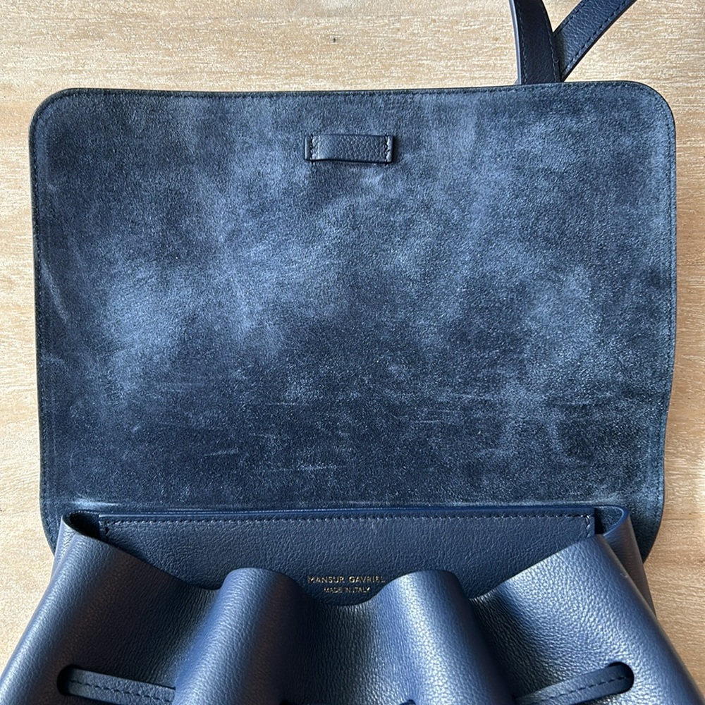 Mansur Gavriel Soft Lady Leather Bag in Blue - Picture 11 of 14
